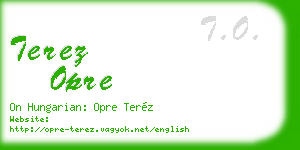 terez opre business card