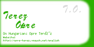 terez opre business card